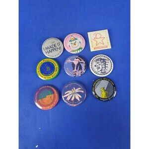 9 Vtg CPFA Central Pennsylvania Festival Of The Arts Button Pins See Pictures